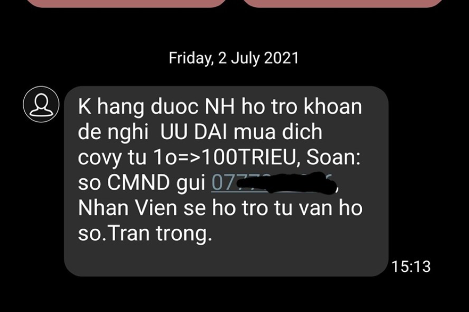 Đầy rẫy những tin nhắn có dấu hiệu lừa đảo được phát đi từ các công ty tài chính
