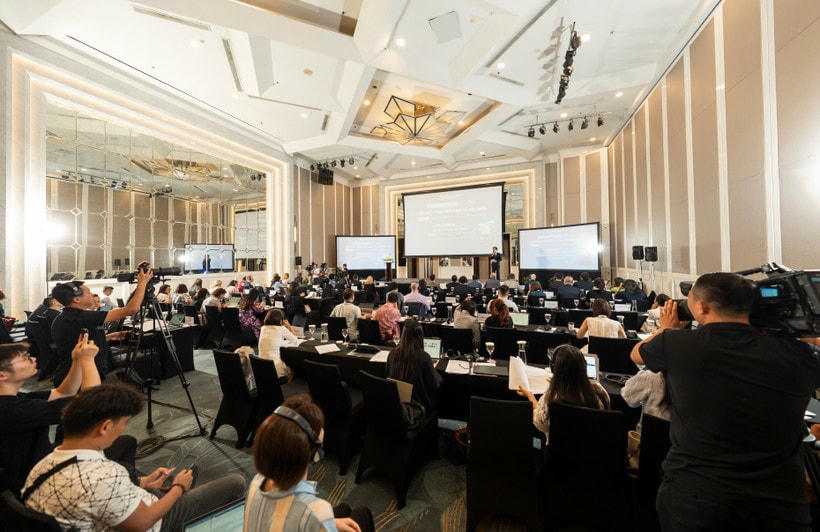 Quang cảnh buổi công bố báo cáo Cập nhật Kinh tế Việt Nam của WB. (Ảnh: Vietnam+)