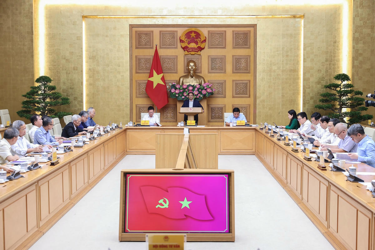 Thủ tướng Phạm Minh Chính làm việc với Hội đồng Tư vấn chính sách- Ảnh 1.