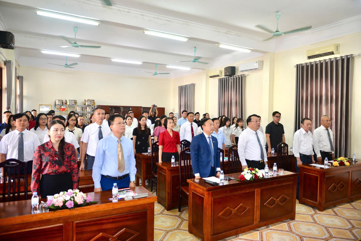 Lễ khai giảng Lớp đào tạo nghề luật sư khóa 27 năm 2025 tại tỉnh Quảng Ninh. Ảnh: Ngọc Anh.