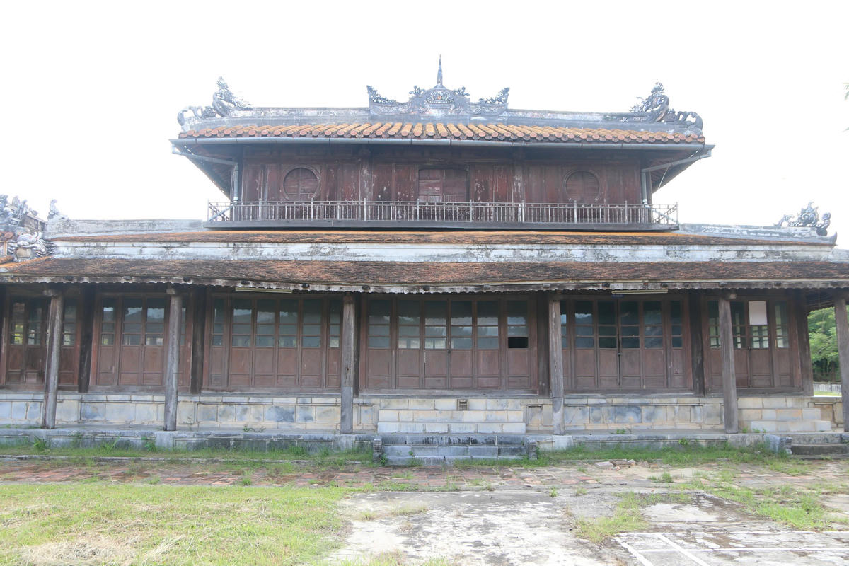 Di tích Quốc Tử Giám triều Nguyễn tọa lạc tại đường 23 Tháng 8, phường Phú Xuân, TP Huế. Ảnh: N.Q.