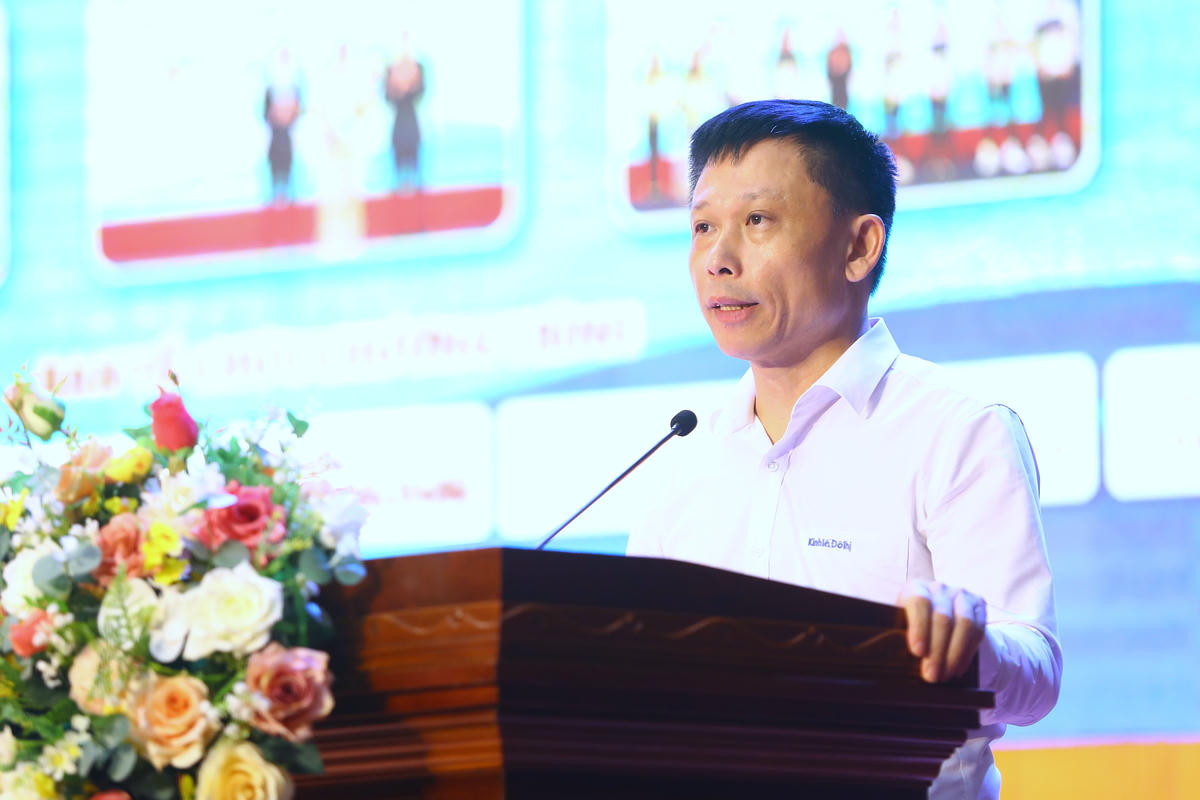 PGS.TS Nguyễn Thành Lợi, Tổng Biên tập Báo Kinh tế và Đô thị, Trưởng Ban Tổ chức cuộc thi  “Vì An toàn giao thông Thủ đô”. Ảnh: Lê Khánh.