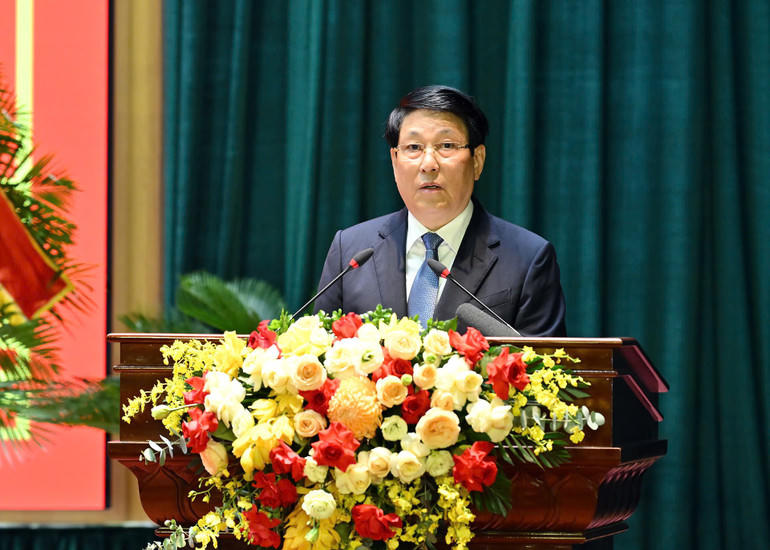 Chủ tịch nước phát biểu chỉ đạo tại Lễ Khai giảng. (Ảnh: Thủy Nguyên)