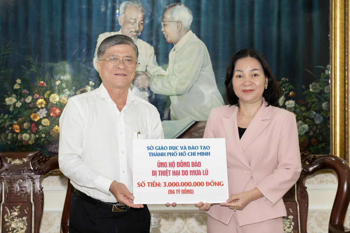TP Hồ Chí Minh: Ngành Giáo dục - Đào tạo hỗ trợ đồng bào bị thiên tai 3 tỷ đồng