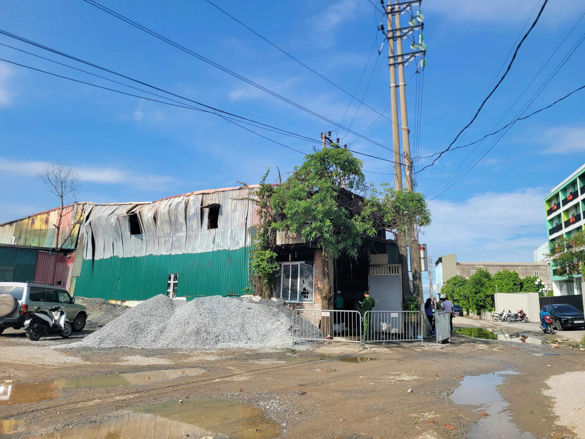 Hiện trường vụ cháy khiến 4 người tử vong. Ảnh: ĐH.