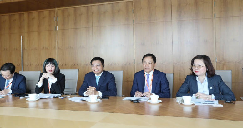 Bộ trưởng Bộ Tài chính Nguyễn Văn Thắng tại buổi làm việc. Ảnh: MOF.