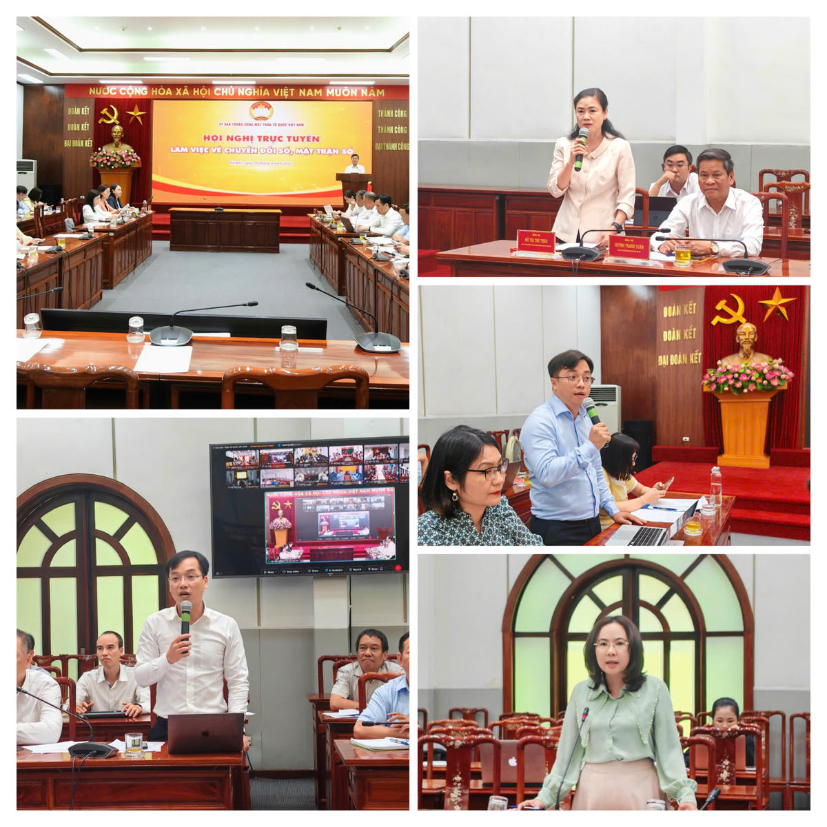 Các đại biểu phát biểu tại Hội nghị. Ảnh: Văn Hoa.