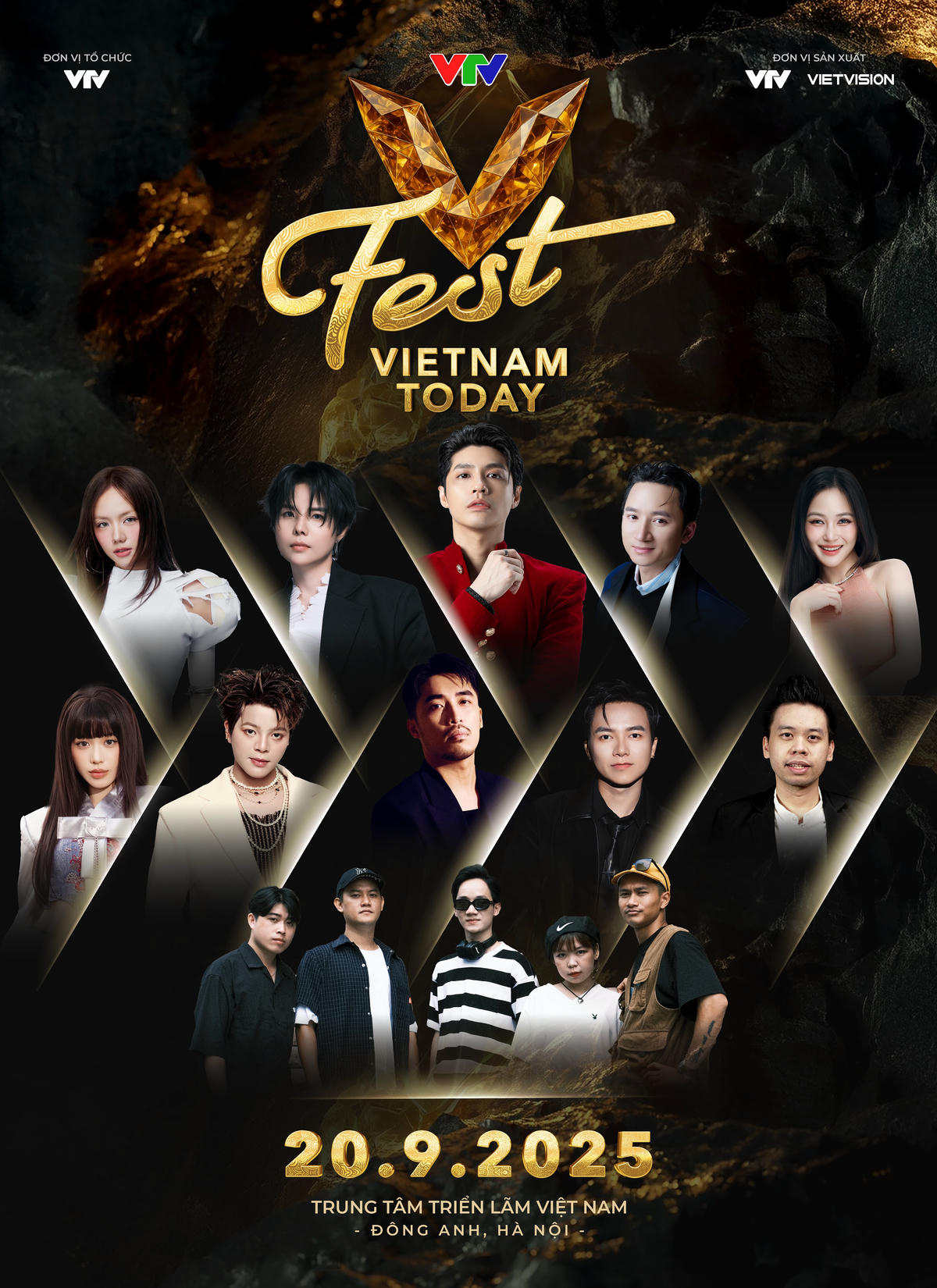 Nhiều nghệ sĩ góp mặt trong "V Fest - Vietnam Today". Ảnh: VTV