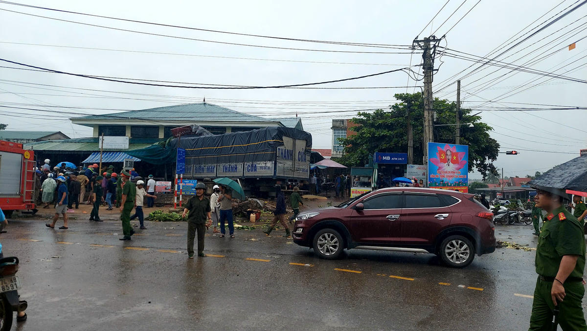 Hiện trường vụ tai nạn. Ảnh: ĐN.