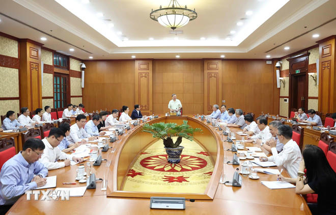  Tổng Bí thư Tô Lâm phát biểu. (Ảnh: Thống Nhất/TTXVN) 