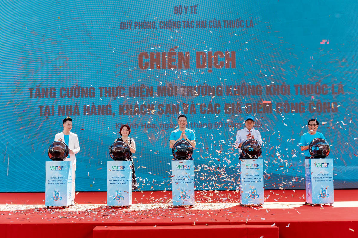 Chiến dịch hướng tới mục tiêu bảo vệ sức khỏe cộng đồng không khói thuốc lá. Ảnh: LH.