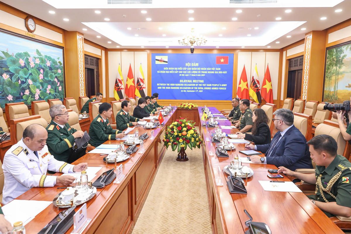 Quang cảnh hội đàm. Ảnh: Quang Vinh.