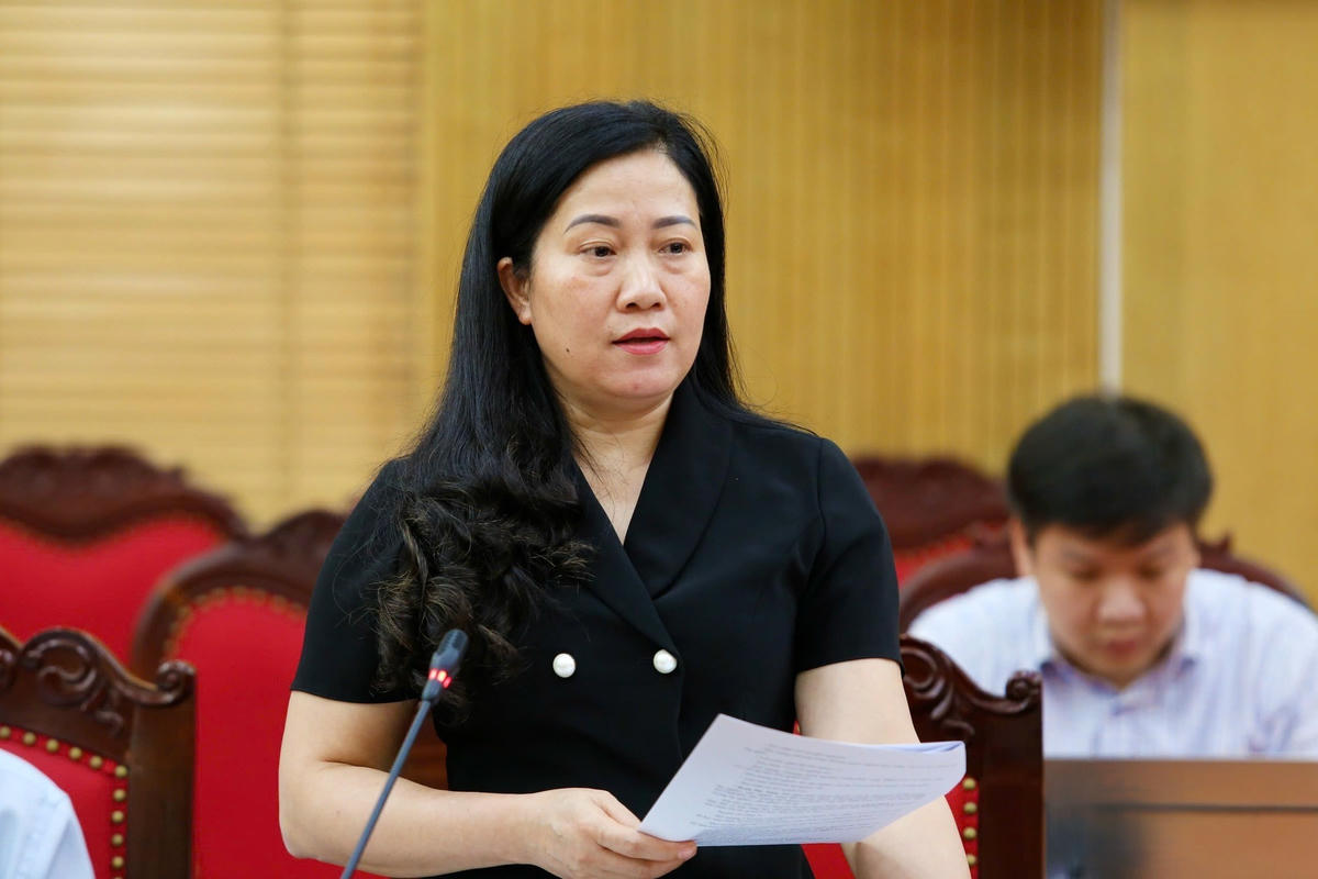 Bà Đỗ Thị Minh Hoa - Trưởng Ban Tuyên giáo và Dân vận Tỉnh ủy Thái Nguyên nhấn mạnh, cán bộ tỉnh Bắc Kạn cũ đã ổn định đời sống và bắt nhịp với công việc. Ảnh: Toán Nguyễn.