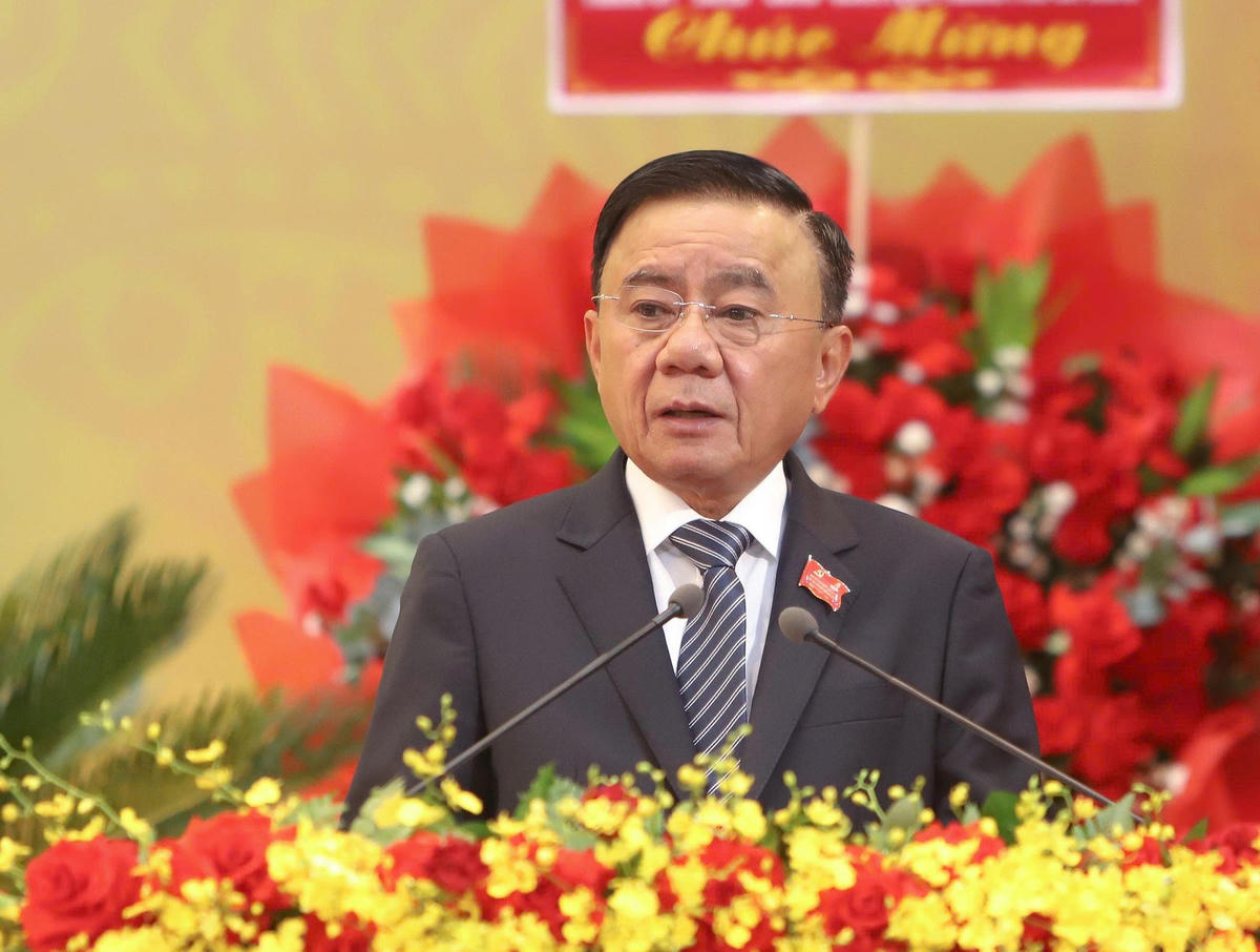 Ông Trần Cẩm Tú, Ủy viên Bộ Chính trị, Thường trực Ban Bí thư Trung ương Đảng. Ảnh: Nguyễn Tú.