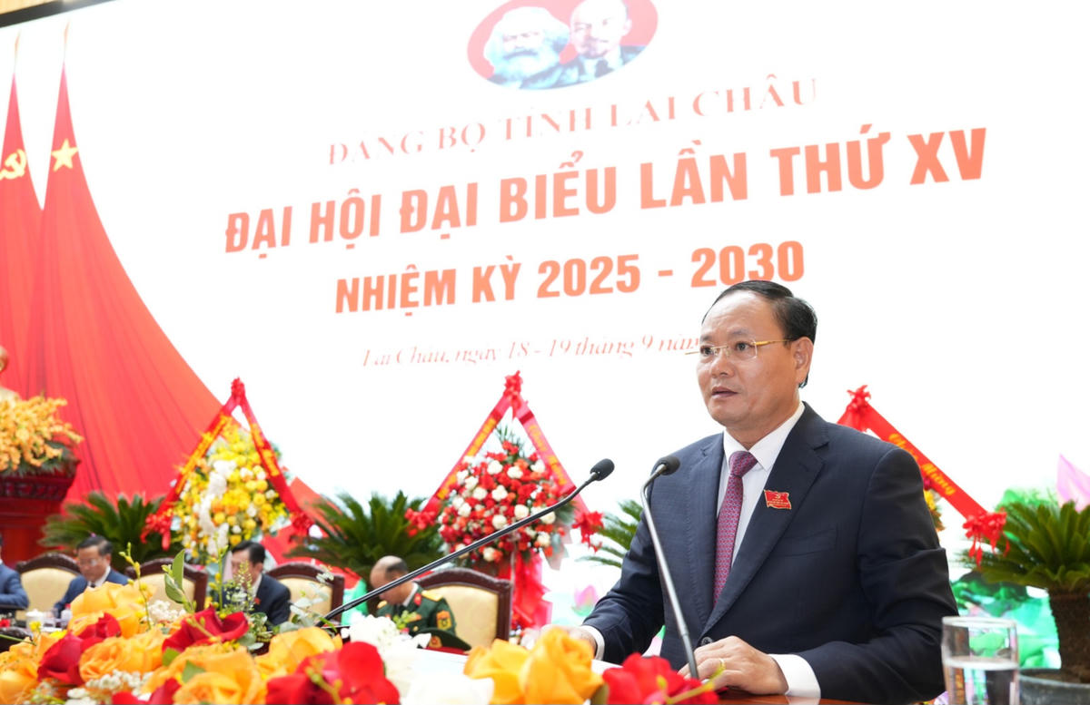 Ông Lê Minh Ngân phát biểu tại Đại hội. Ảnh: Thành Đạt.