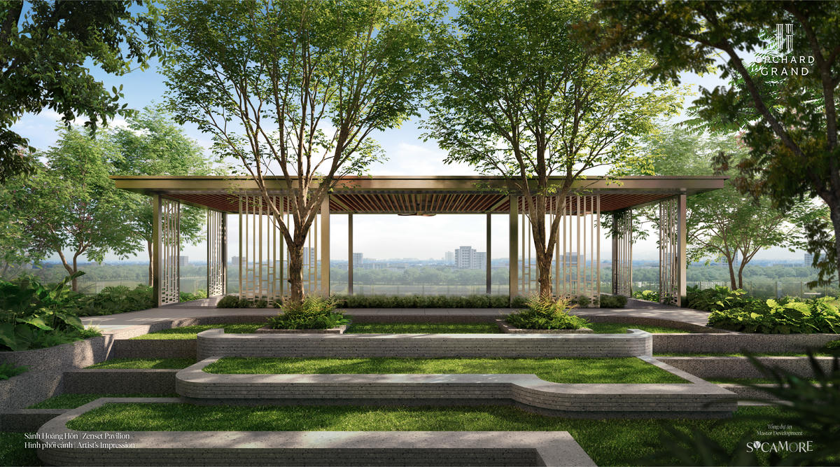 Triết lý “sống giữa vùng xanh” được ứng dụng chỉn chu tại Orchard Grand.