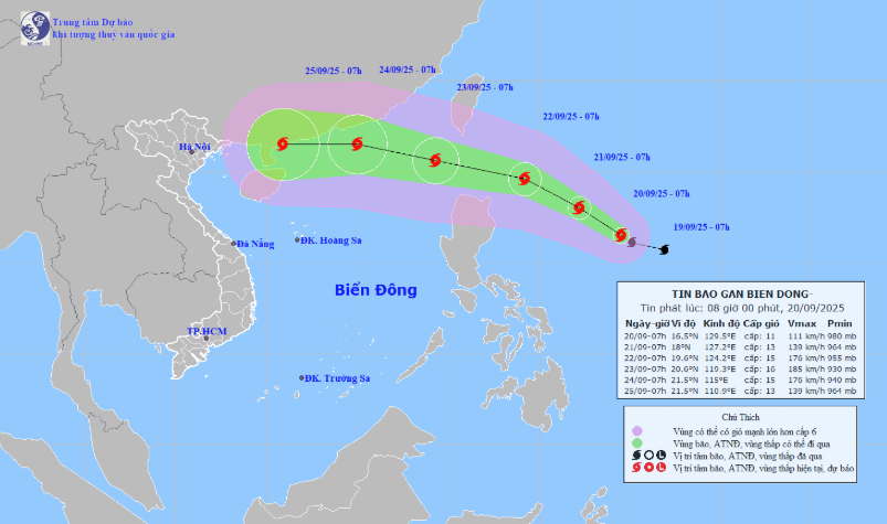 Nguồn Trung tâm Dự báo khí tượng thủy văn Quốc gia.