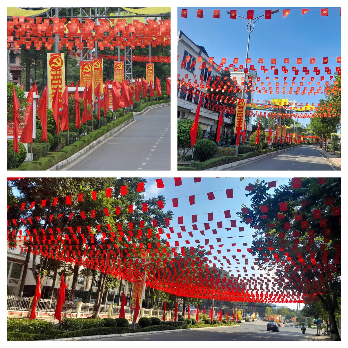 Các trục phố trung tâm đồng loạt thay diện mạo, phản ánh sự chuẩn bị chu đáo cho sự kiện chính trị trọng đại của tỉnh Tuyên Quang.