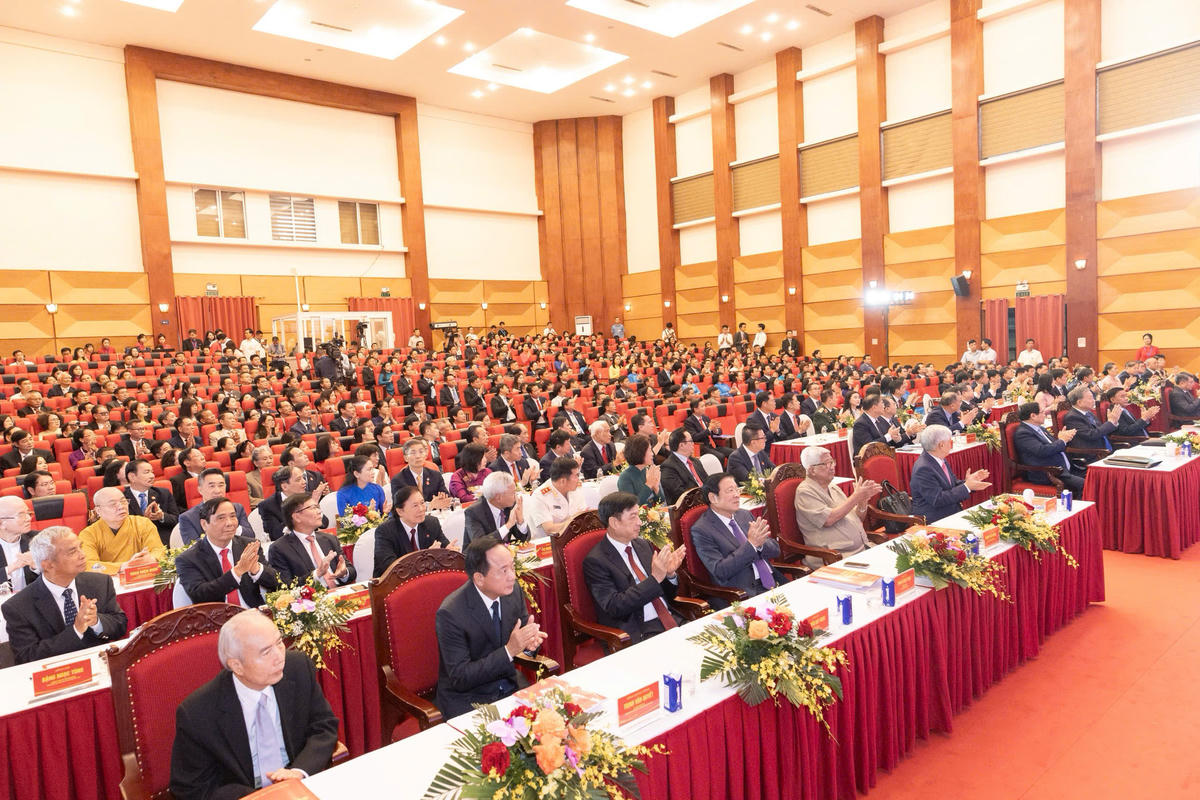 Các đại biểu dự Đại hội đại biểu Đảng bộ MTTQ, các đoàn thể Trung ương lần thứ I, nhiệm kỳ 2025-2030.