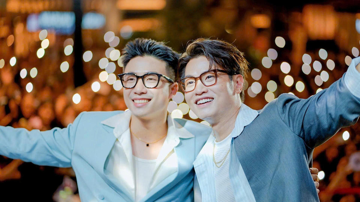 Cặp đôi Ninh Anh Bùi và Nguyễn Tùng Dương. Ảnh: FBNV.