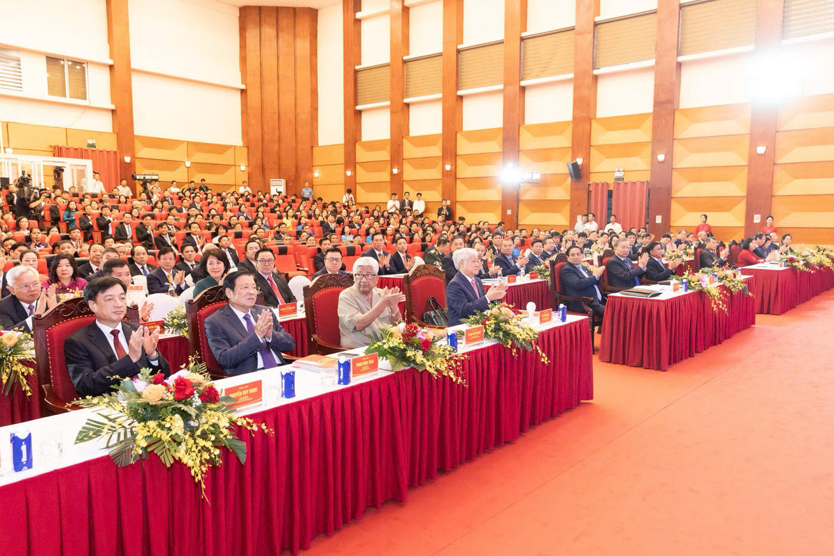 Các đại biểu dự Đại hội đại biểu Đảng bộ MTTQ, các đoàn thể Trung ương lần thứ I, nhiệm kỳ 2025-2030