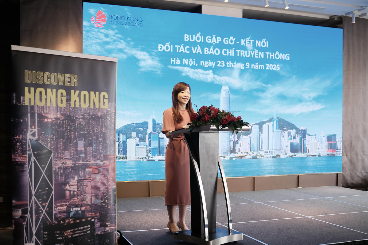   Bà Liew Chian Jia, Giám đốc Khu vực Đông Nam Á của HKTB chia sẻ tại sự kiện.  