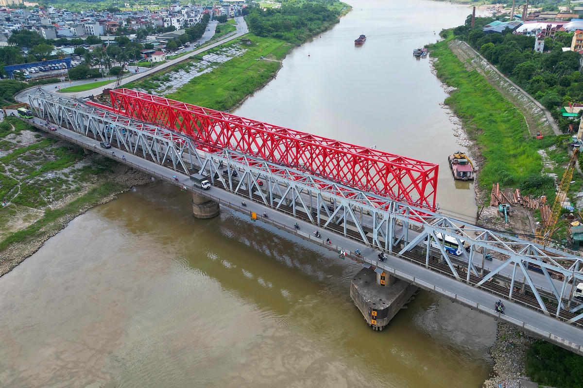 Cầu Đuống hiện hữu sẽ được phá dỡ khi cầu đường bộ, đường sắt mới hoàn thành, đưa vào sử dụng.