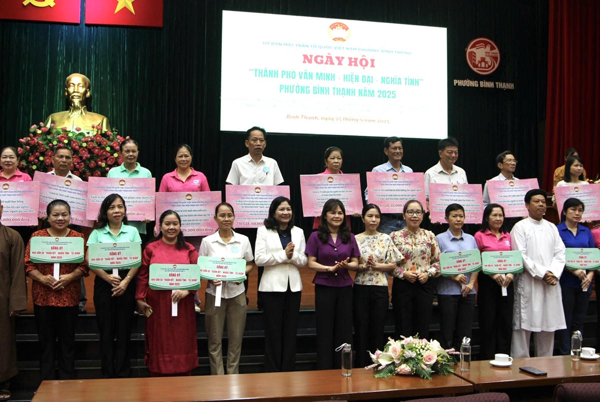   Các khu phố đăng ký Khu dân cư “Đoàn kết – nghĩa tình – tự quản” năm 2025. Ảnh: Q.Định.  