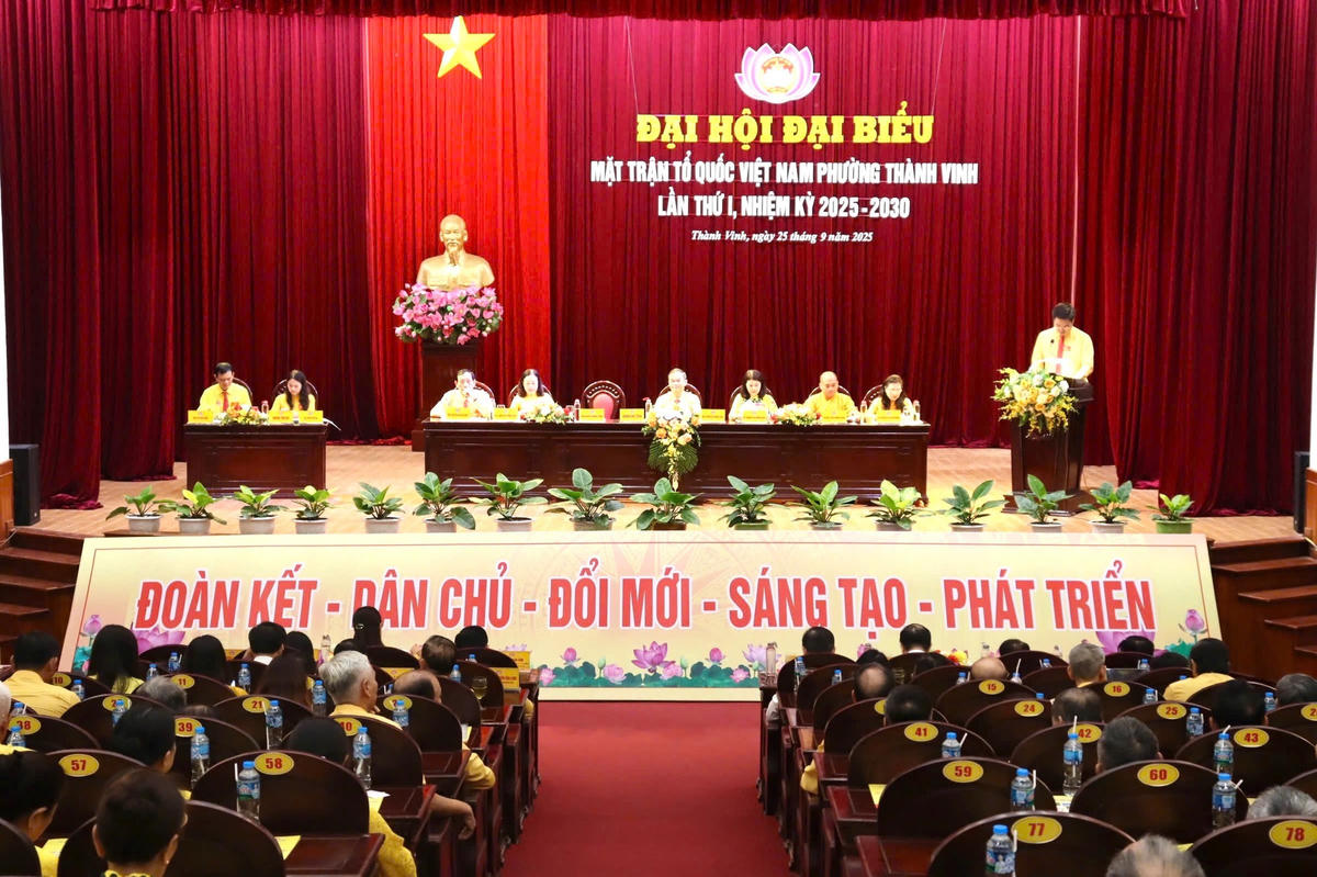 Tính đến 16 giờ ngày 25/9, Nghệ An đã có 99/130 xã tổ chức thành công Đại hội MTTQ nhiệm kỳ 2025-2030. Ảnh: TV