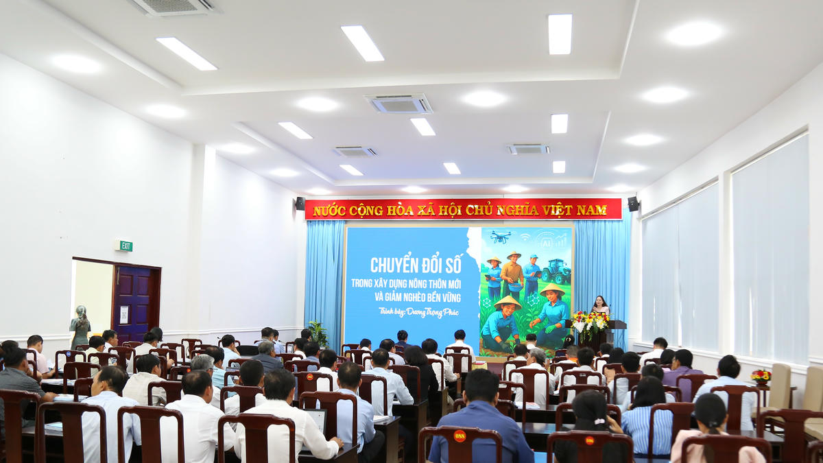 Quang cảnh hội nghị tập huấn. (ảnh: Thanh Tiến)