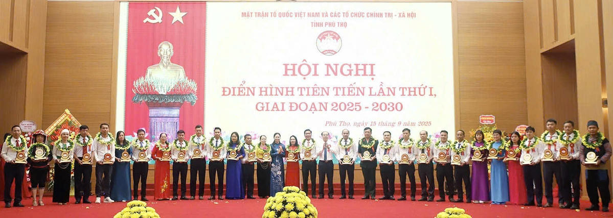 Những điển hình tiên tiến được vinh danh tại Hội nghị điển
hình tiên tiến lần thứ I, giai đoạn 2025 – 2030 của tỉnh Phú Thọ.