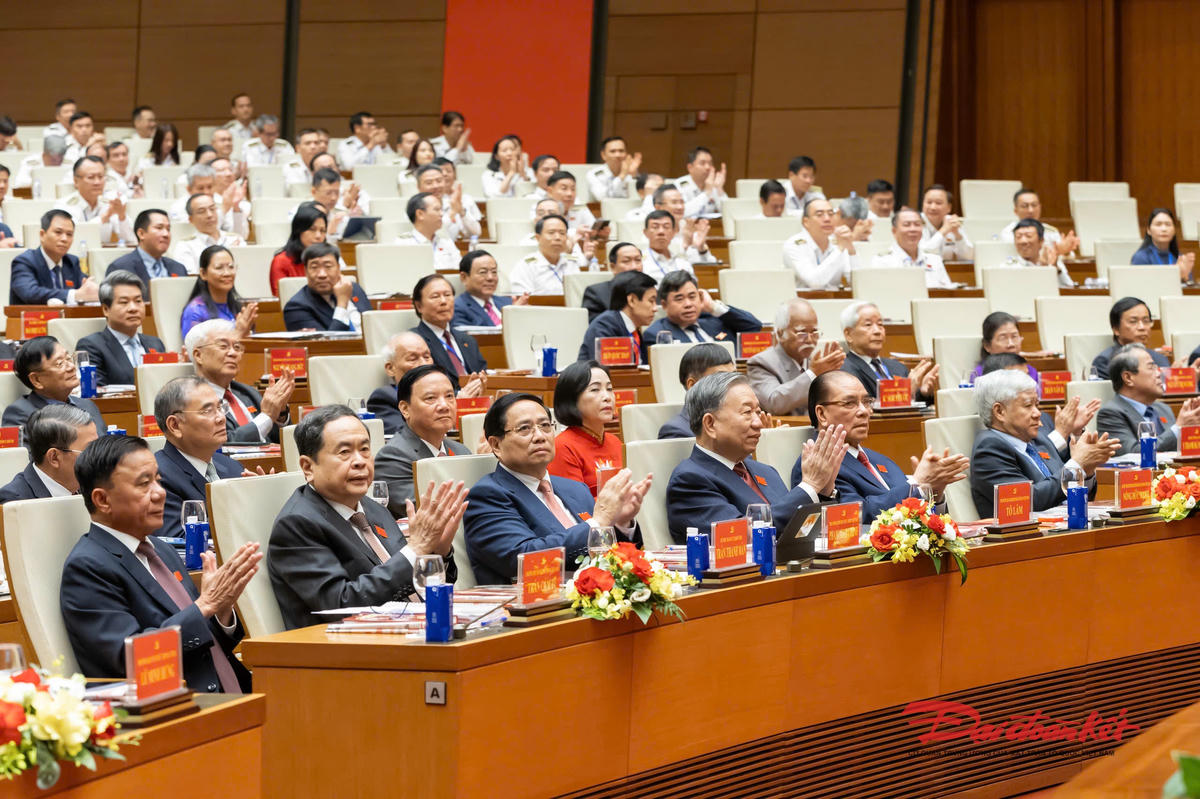 Tổng Bí thư Tô Lâm và các đại biểu dự Đại hội. Ảnh: Quang Vinh.