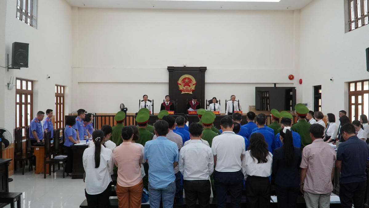 Toàn cảnh phiên tòa. Ảnh: TT.