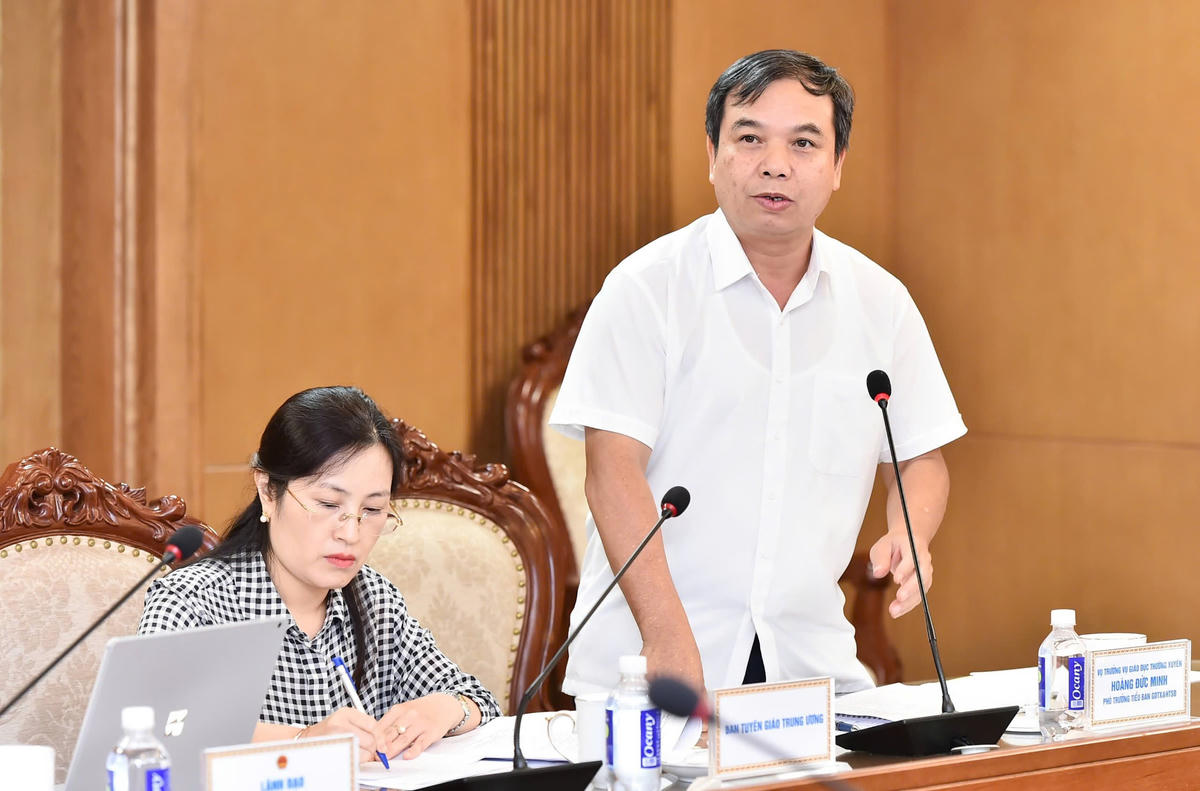 Ông Hoàng Đức Minh, Vụ trưởng Vụ Học sinh, sinh viên (Bộ GDĐT). Ảnh: K.A.