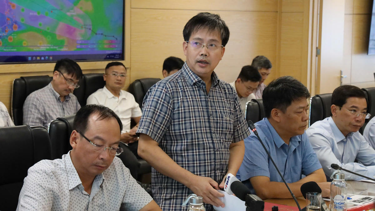 Ông Mai Văn Khiêm, Giám đốc Trung tâm Khí tượng Thủy văn Quốc gia. Ảnh: H.N