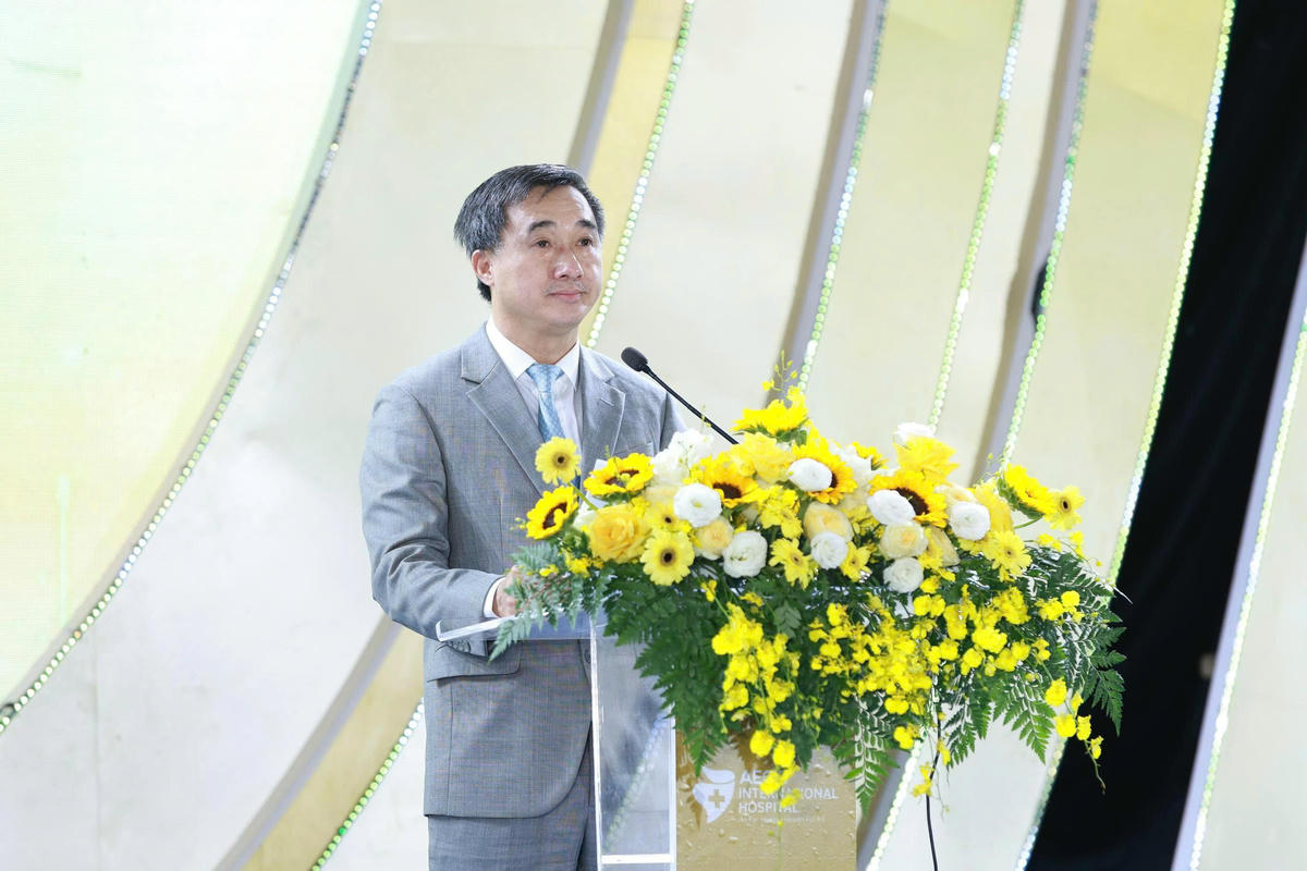 GS.TS Trần Văn Thuấn, Thứ trưởng Bộ Y tế phát biểu tại buổi lễ.