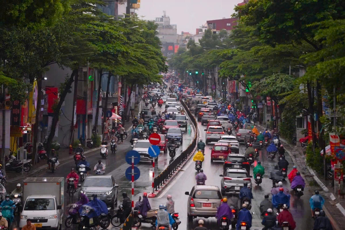 Hình ảnh tuyến đường Thái Hà - Tây Sơn.