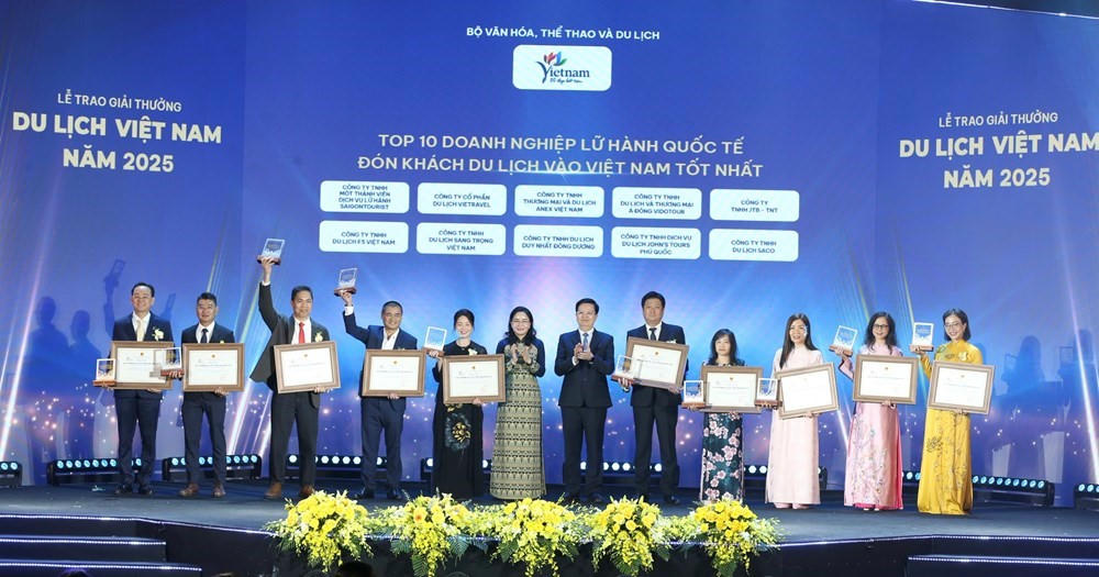 113 tập thể, doanh nghiệp được vinh danh tại Giải thưởng Du lịch Việt Nam 2025