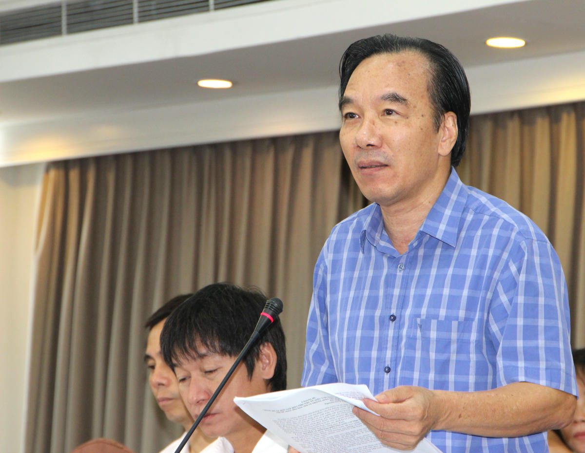 Các đại biểu đóng góp ý kiến tại hội thảo. Ảnh: Q.Đ.