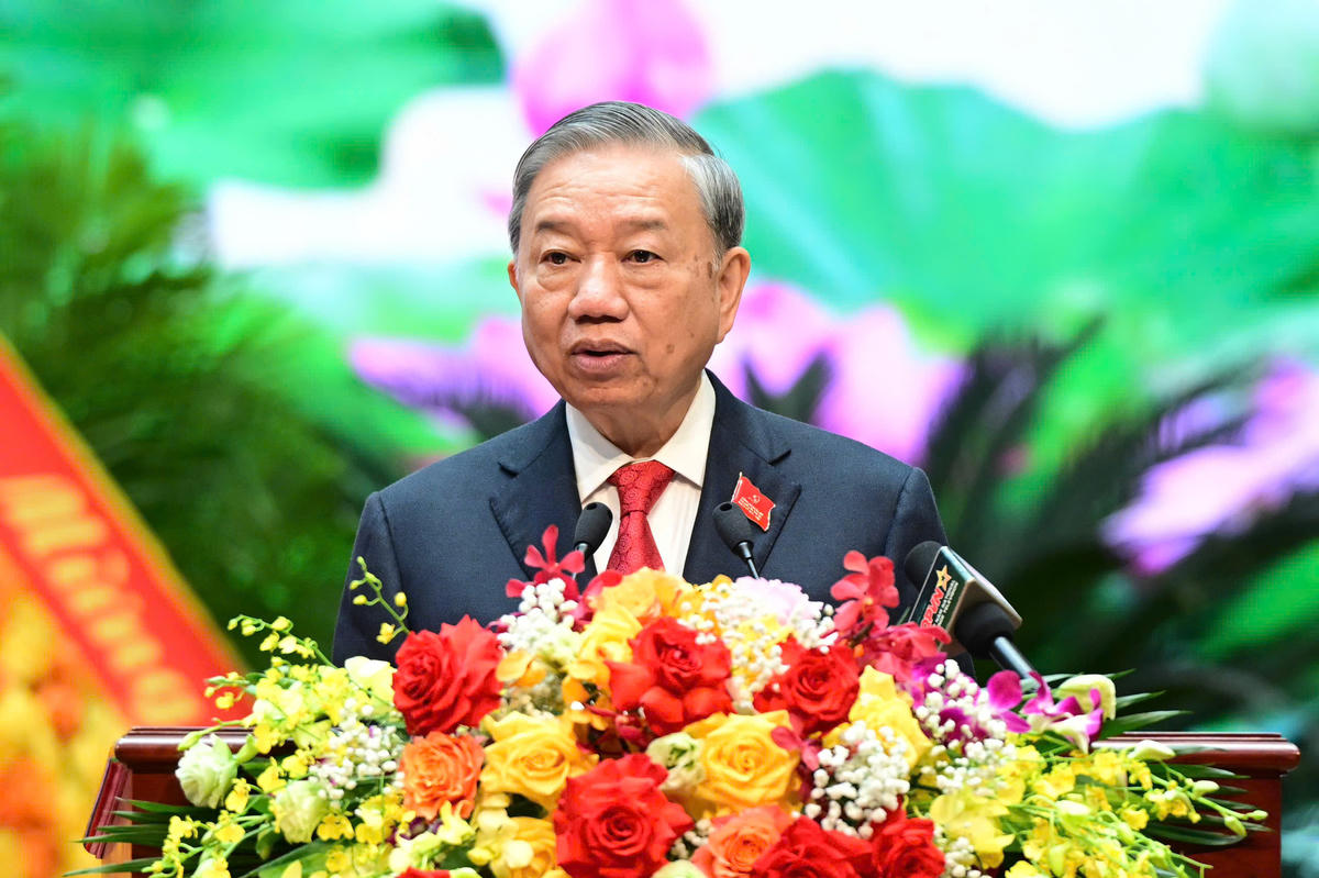 Tổng Bí thư Tô Lâm phát biểu chỉ đạo Đại hội.