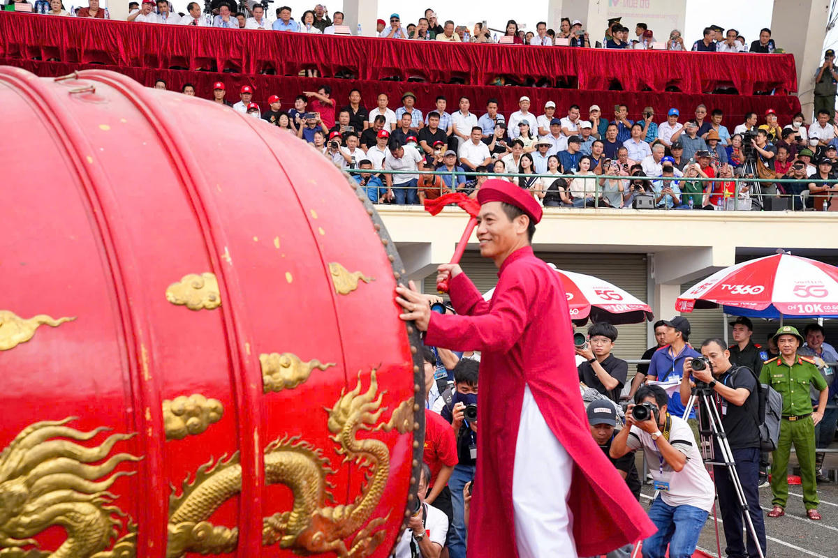 Ông Phạm Hoàng Tuấn - Phó Chủ tịch Thường trực UBND phường Đồ Sơn, Trưởng Ban tổ chức Lễ hội đánh trống khai hội. Ảnh: CTV.