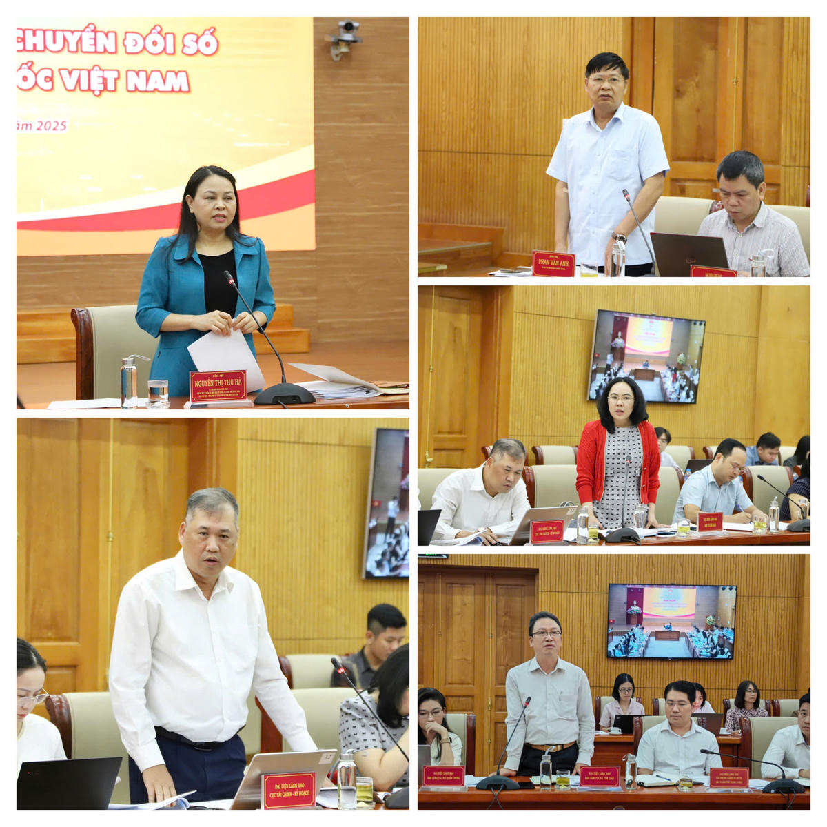 Phó Chủ tịch - Tổng thư ký Nguyễn Thị Thu Hà và các đại biểu phát biểu, thảo luận tại Hội nghị. Ảnh: Văn Hoa