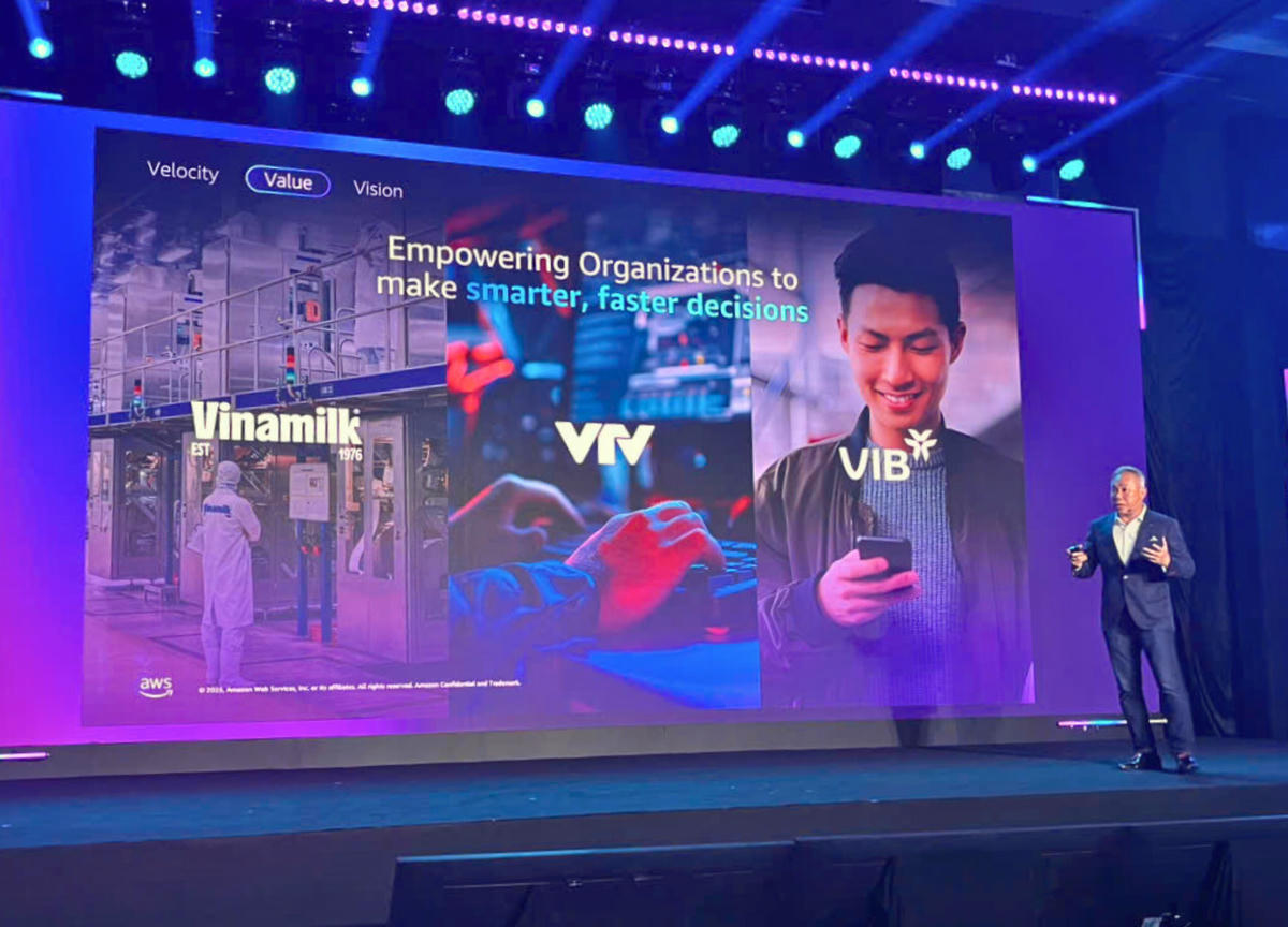 Ông Eric Yeo, Tổng giám đốc AWS Việt Nam, phát biểu tại sự kiện (Ảnh: Minh Anh).