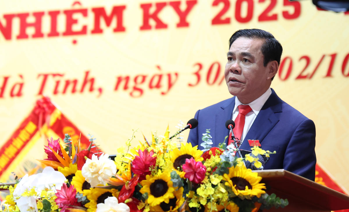 Ông Võ Trọng Hải được bầu giữ chức Phó Bí thư Tỉnh ủy Hà Tĩnh khóa XX. Ảnh: HN.