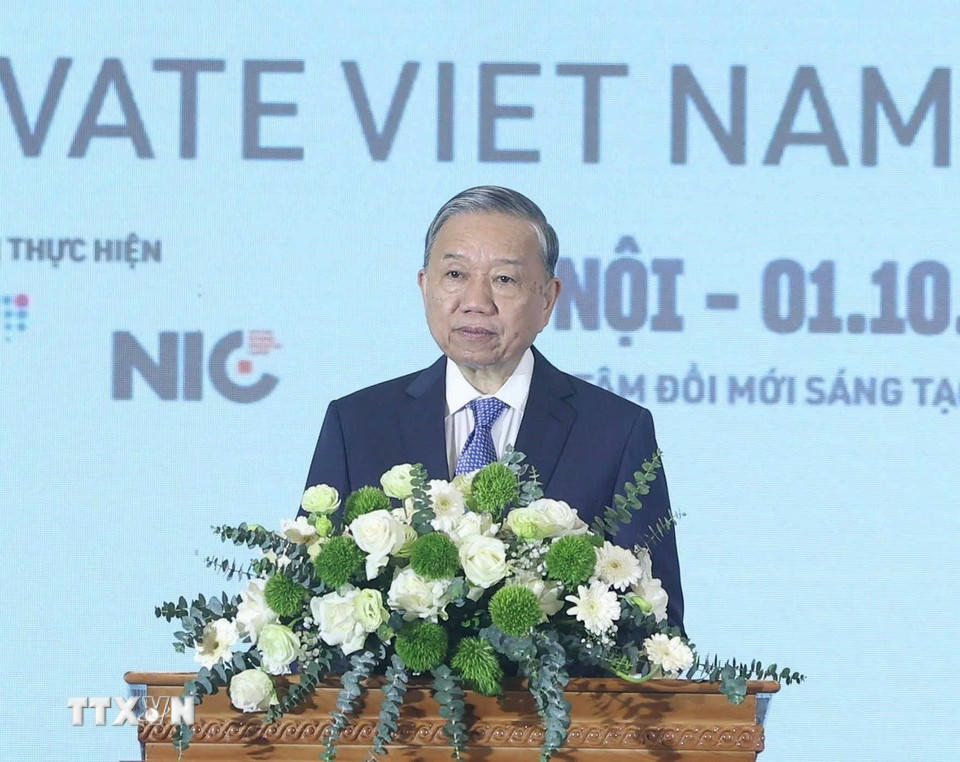 Tổng Bí thư Tô Lâm phát biểu. (Ảnh: Thống Nhất/TTXVN)