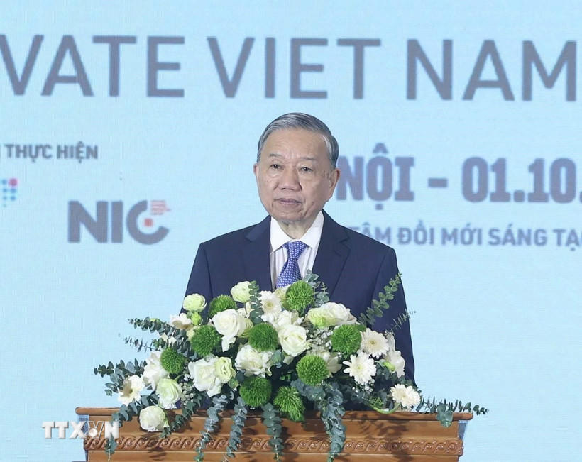 Tổng Bí thư Tô Lâm phát biểu. (Ảnh: Thống Nhất/TTXVN).