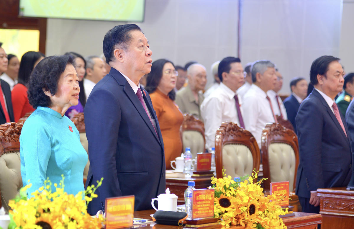 Ông Nguyễn Trọng Nghĩa - Uỷ viên Bộ Chính trị, Bí thư Trung ương Đảng, Trưởng Ban Tuyên giáo và Dân vận Trung ương dự Đại hội. (ảnh: BTC).