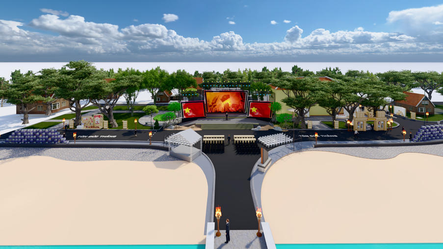 Hội sách diễn ra tại khu vực Cổng chào đường Tôn Đức Thắng, khuôn viên Nhà Công quán, Công viên Tôn Đức Thắng, đặc khu Côn Đảo.