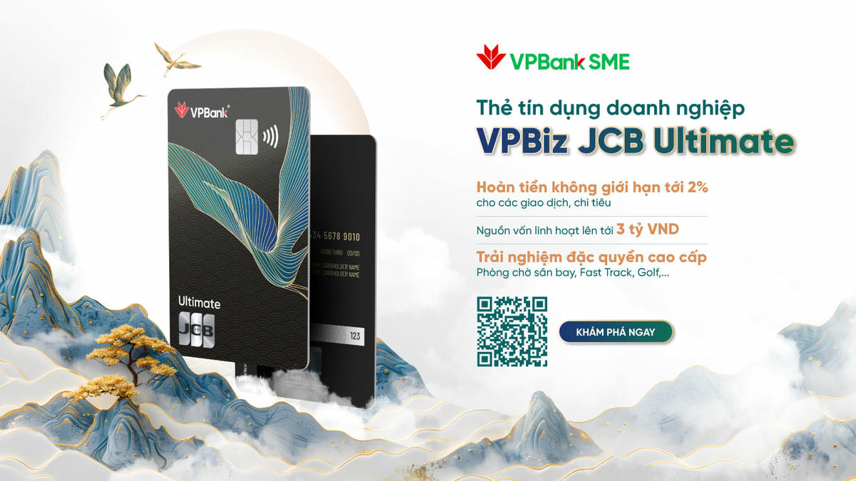 VPBiz JCB Ultimate: Thẻ tín dụng cung cấp đặc quyền đẳng cấp quốc tế dành cho lãnh đạo doanh nghiệp
