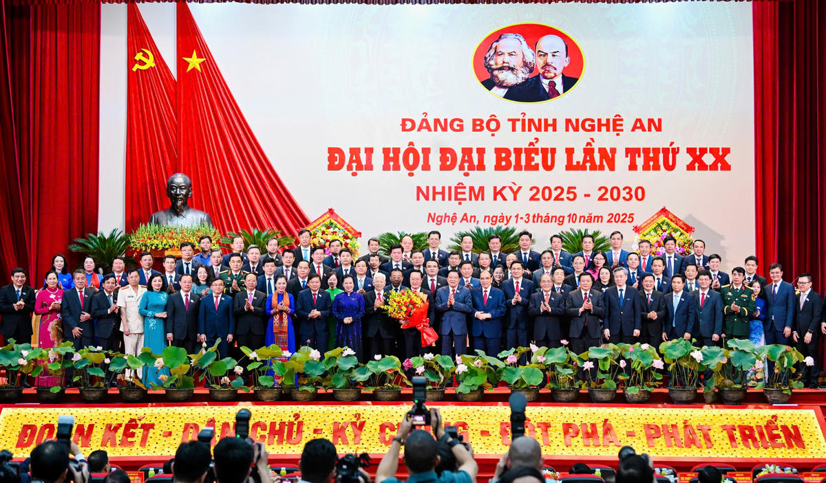 Danh sách Uỷ viên Ban Thường vụ, Uỷ viên Ban Chấp hành Đảng bộ tỉnh Nghệ An khóa XX, nhiệm kỳ 2025-2030